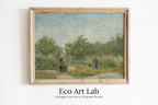 Framed view of Vincent van Gogh Garden with Lovers Famous Painting. Instant Download Vintage Art. Van Gogh Botanical Printable Art. Vintage Floral Poster – printable wall art digital download.
