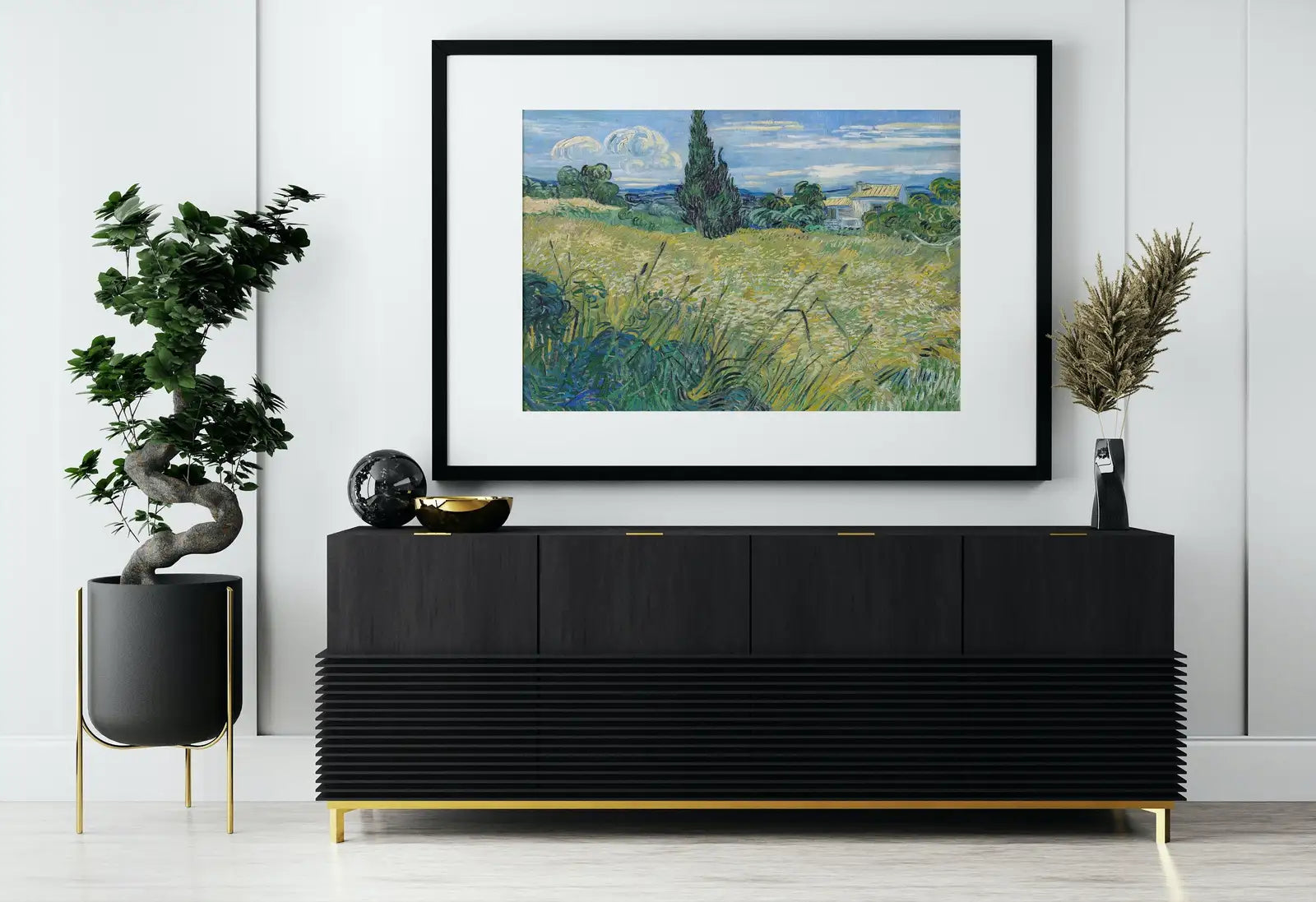 Vincent van Gogh Green Wheat Field with Cypress Printable Famous Art Print. Instant Download van Gogh Print Vintage Art Landscape Painting. – Printable Wall Art Digital Download