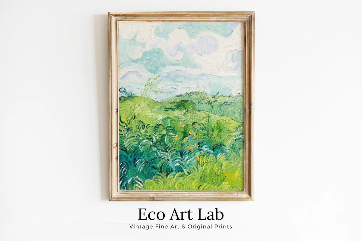 Vincent van Gogh Green Wheat Fields Printable Famous Art Prints. Instant Download Fine Art Print. van Gogh Print. Vintage Spring Painting – Printable Wall Art