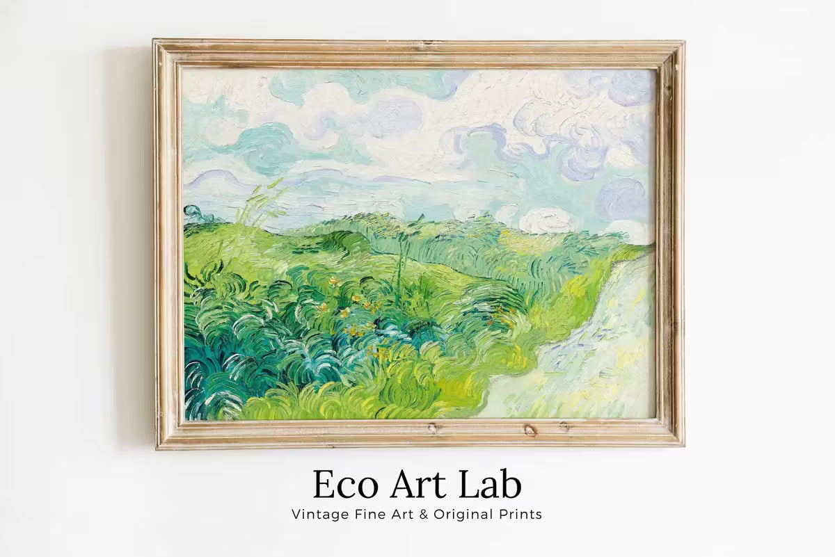 Vincent van Gogh Green Wheat Fields Printable Famous Art Prints. Instant Download van Gogh Print Vintage Spring Painting. Fine Art Print – Printable Wall Art