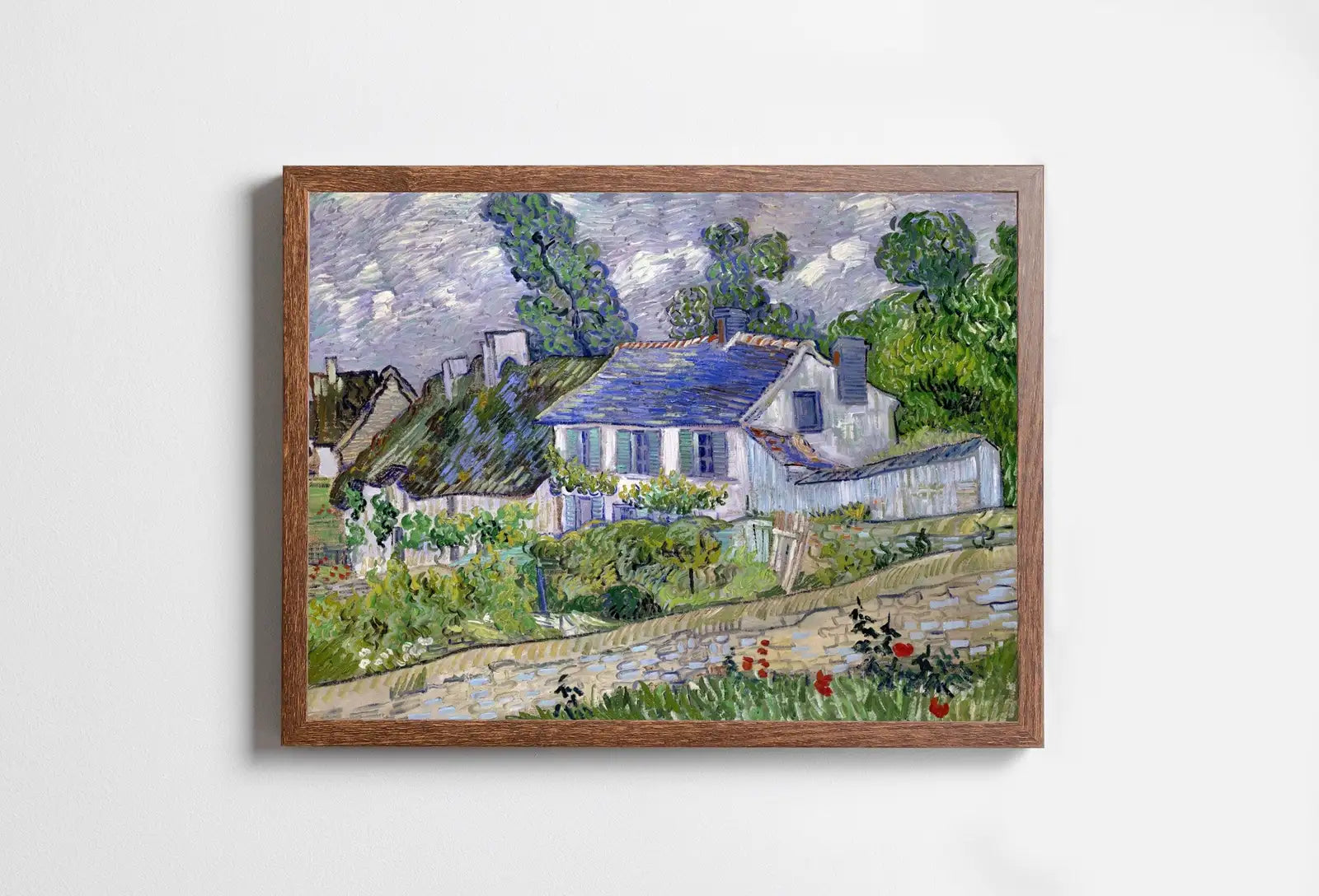 Vincent van Gogh Houses at Auvers Painting Printable Famous Art. Instant Download Farmhouse van Gogh Vintage Fine Art Digital Download – Printable Wall Art Digital Download – Digital Download