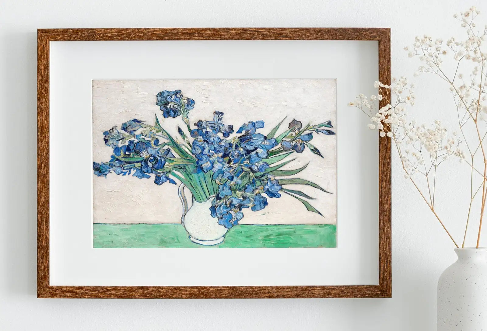Tableau célèbre de Vincent van Gogh “Iris”. Impression d’art de Van Gogh imprimable. Décoration murale vintage. Impression d’art floral.