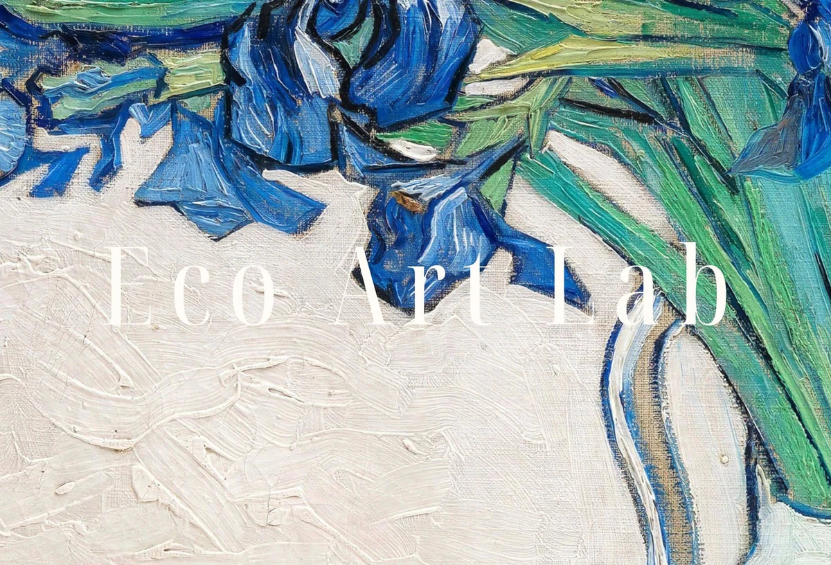 Tableau célèbre de Vincent van Gogh “Iris”. Impression d’art de Van Gogh imprimable. Décoration murale vintage. Impression d’art floral.