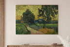 Vincent van Gogh Landscape at Twilight. Printable Famous Art Print. Instant Download van Gogh Print. Vintage Art. Country Landscape Painting – Printable Wall Art