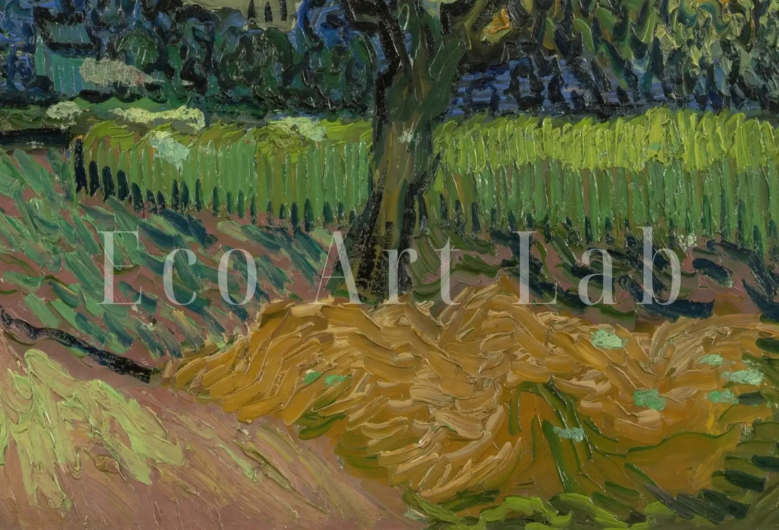 Vincent van Gogh Landscape at Twilight. Printable Famous Art Print. Instant Download van Gogh Print. Vintage Art. Country Landscape Painting – Printable Wall Art Digital Download