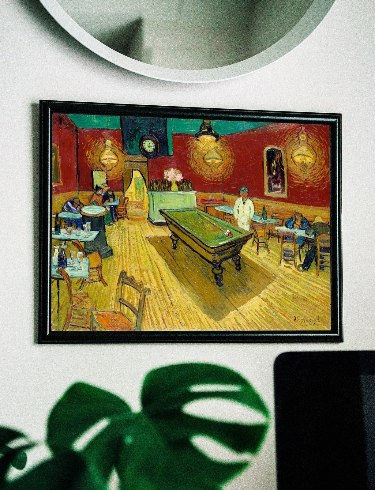 Reproduction d’art célèbre : Le Café de nuit de Vincent van Gogh - Téléchargement instantané, style vintage pour la décoration murale.