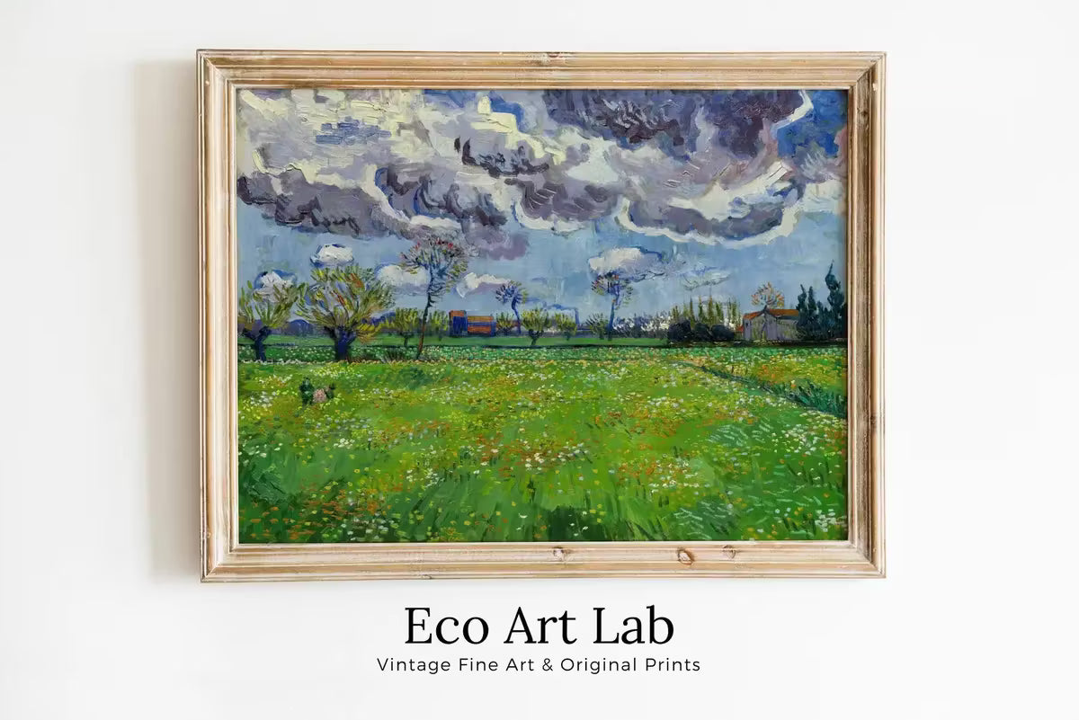 Vincent van Gogh Meadow with Flowers Printable Famous Art Prints. Instant Download van Gogh Print Vintage Spring Painting. Fine Art Print – Printable Wall Art