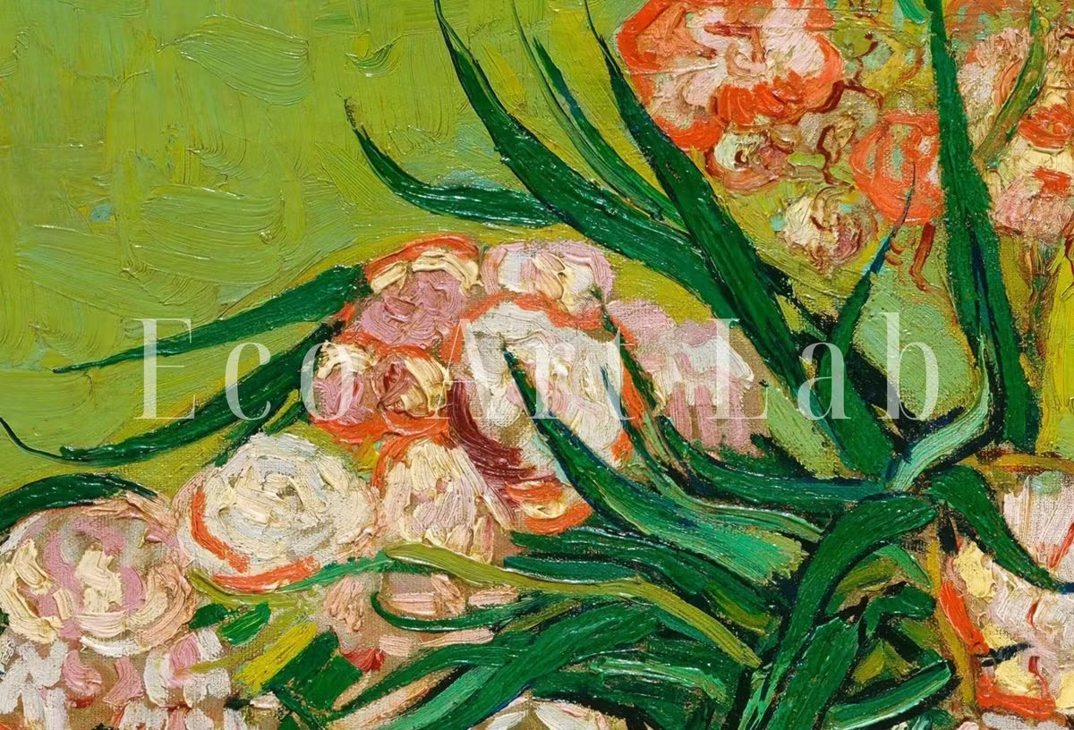 Vincent van Gogh "Oleanders" Printable Famous Art Prints. Instant Download van Gogh Print Vintage Wall Decor. Fine Art Floral Digital Print – Printable Wall Art
