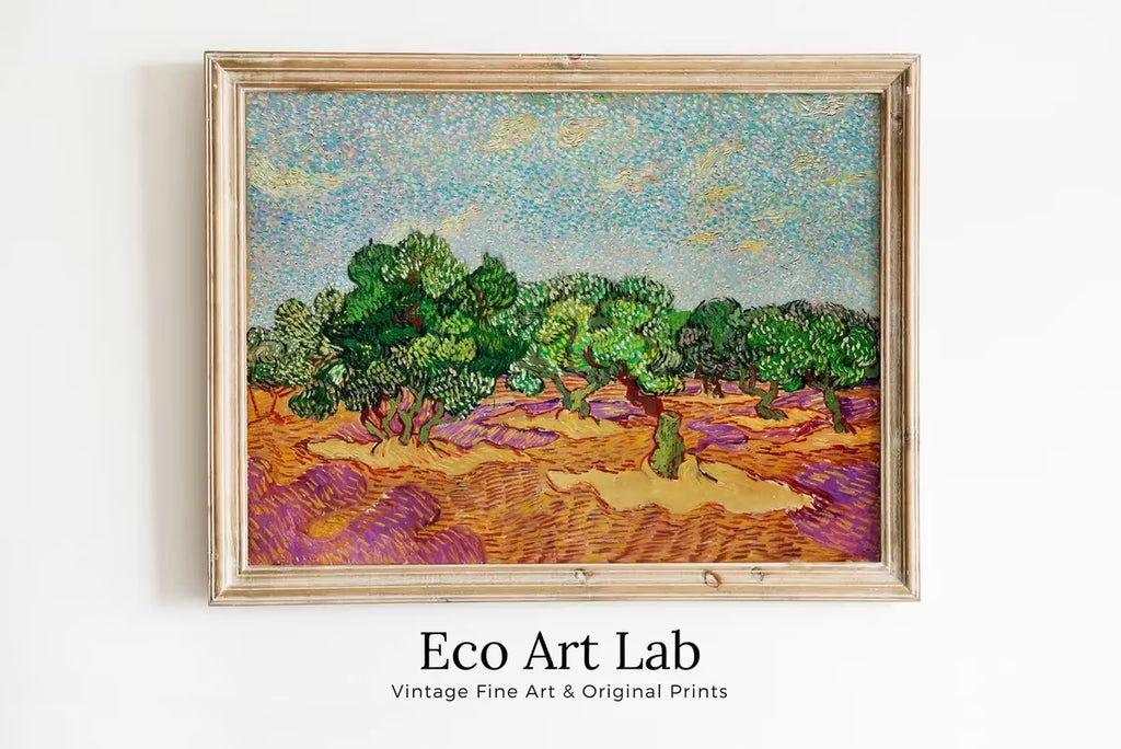 Vincent van Gogh Olive Trees Landscape Printable Famous Art Prints. Instant Download van Gogh Print Vintage Spring Painting. Fine Art Print – Printable Wall Art