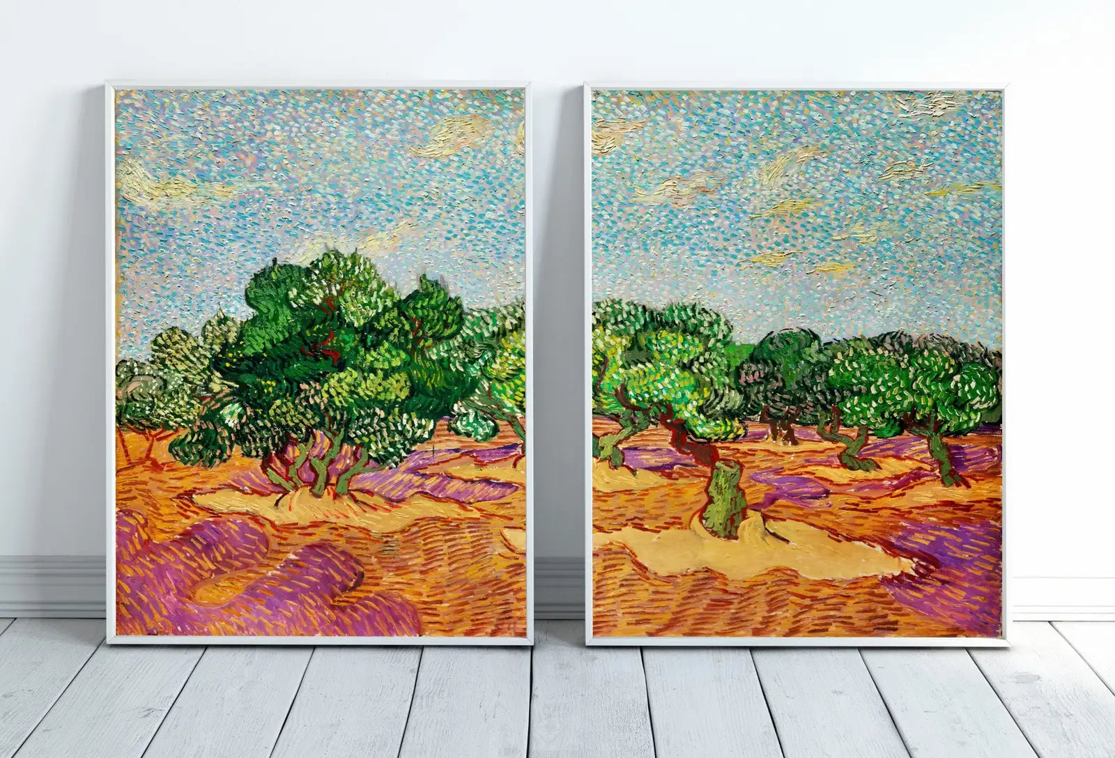 Vincent van Gogh Olive Trees Landscape Printable Famous Art. Set of 2 Prints. Instant Download van Gogh Print. Vintage Spring Painting – Printable Wall Art Set (Digital Download) – Digital Download