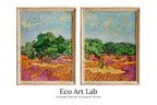 Vincent van Gogh Olive Trees Landscape Printable Famous Art. Set of 2 Prints. Instant Download van Gogh Print. Vintage Spring Painting – Printable Wall Art Set (Digital Download) – Digital Download