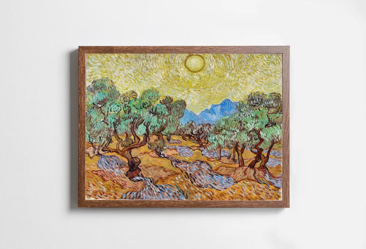 Vincent van Gogh Olive Trees Printable Famous Landscape Painting Art Print. Instant Download van Gogh Print Vintage Painting. Fine Art Print – Printable Wall Art
