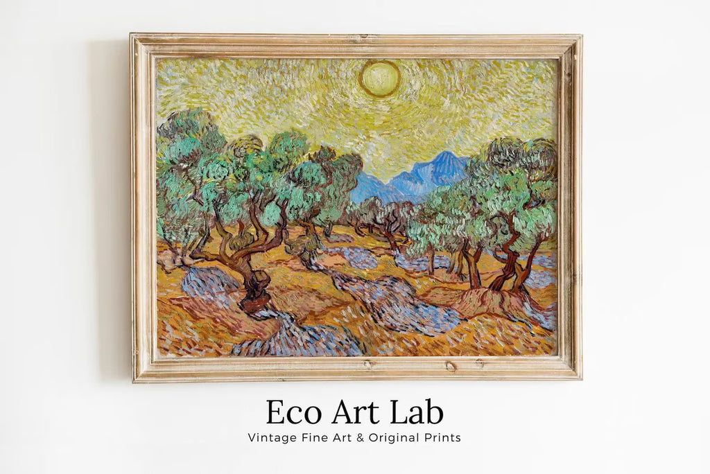 Vincent van Gogh Olive Trees Printable Famous Landscape Painting Art Print. Instant Download van Gogh Print Vintage Painting. Fine Art Print – Printable Wall Art