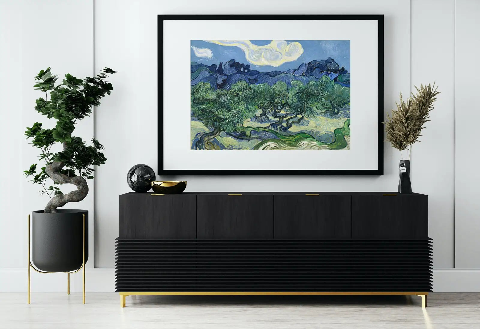 Vincent van Gogh Olive Trees with the Alpilles Printable Famous Art Prints. Instant Download van Gogh Print Vintage Painting. Fine Art Print – Printable Wall Art Digital Download – Digital Download