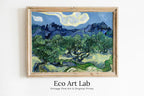 Vincent van Gogh Olive Trees with the Alpilles Printable Famous Art Prints. Instant Download van Gogh Print Vintage Painting. Fine Art Print – Printable Wall Art