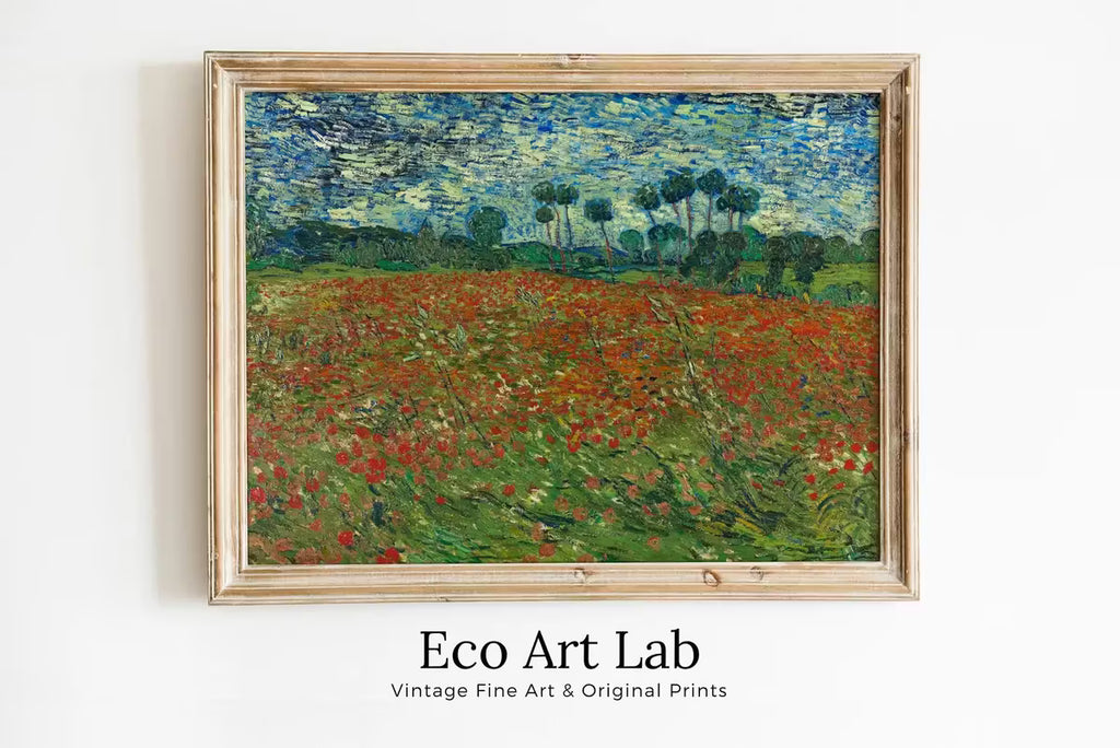 Vincent van Gogh Printable Famous Art Print. Poppy Field. Instant Download van Gogh Print. Vintage Spring Painting. Fine Art Print – Printable Wall Art