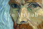 Detail view of artwork from Vincent van Gogh Printable Famous Self Portrait Art Print. Instant Download van Gogh Print Vintage Classic Portrait Painting. Fine Art Print. (variation 1)