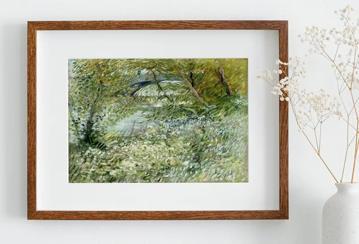 Vincent van Gogh River Bank in Springtime Printable Famous Art Prints. Instant Download van Gogh Print Vintage Painting. Fine Art Print – Printable Wall Art