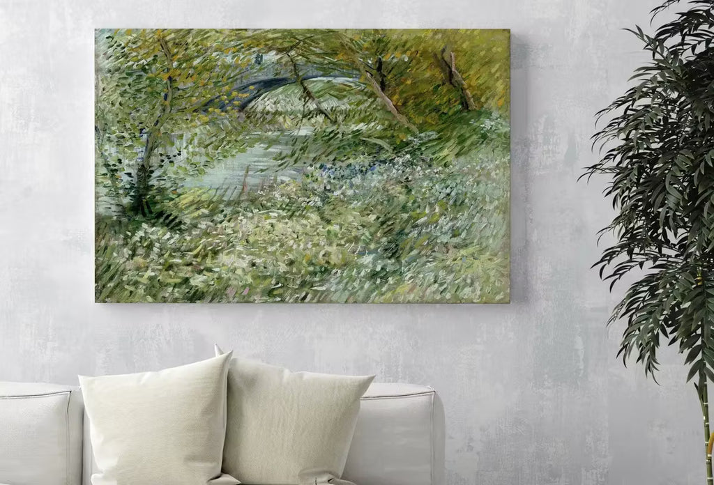 Vincent van Gogh River Bank in Springtime Printable Famous Art Prints. Instant Download van Gogh Print Vintage Painting. Fine Art Print – Printable Wall Art