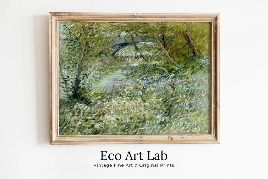 Vincent van Gogh River Bank in Springtime Printable Famous Art Prints. Instant Download van Gogh Print Vintage Painting. Fine Art Print – Printable Wall Art Digital Download – Digital Download