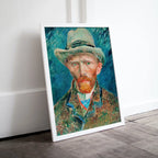 Included artwork preview showing first selection of artworks from Vincent van Gogh Self Portrait Printable Famous Art Print. Instant Download van Gogh Print Vintage Classic Portrait Painting. Fine Art Print.