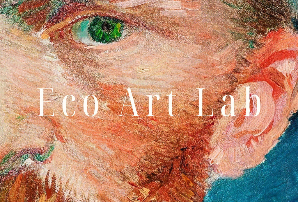 Detail view of artwork from Vincent van Gogh Self Portrait Printable Famous Art Print. Instant Download van Gogh Print Vintage Classic Portrait Painting. Fine Art Print. (variation 1)
