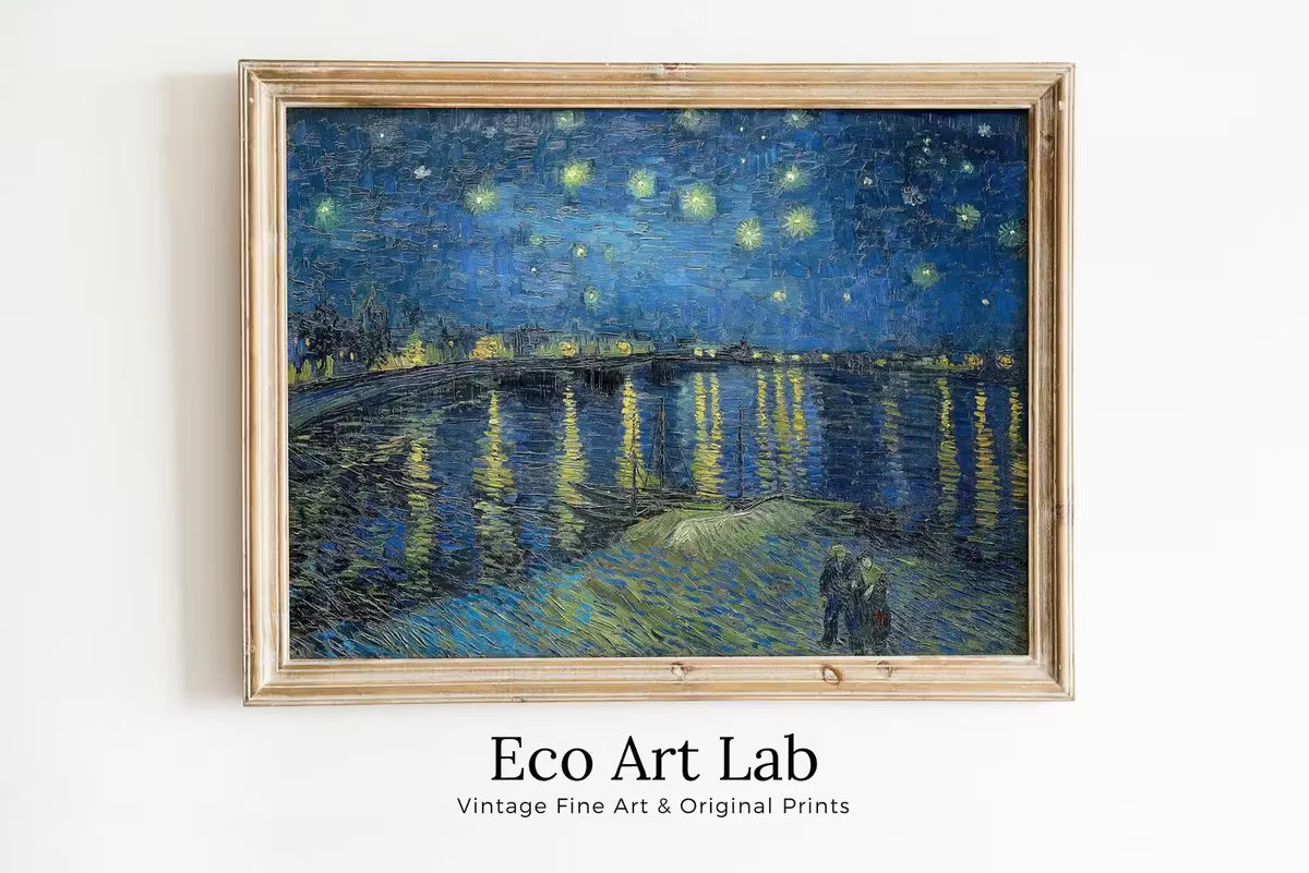 Vincent van Gogh Starry Night Over the Rhone Printable Famous Art Prints. Instant Download van Gogh Print Vintage Painting. Fine Art Print – Printable Wall Art