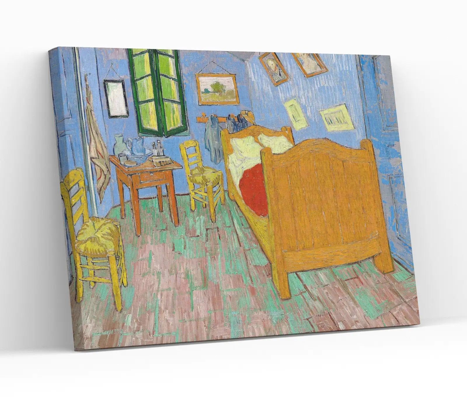 “La chambre” de Vincent van Gogh, tableau célèbre à télécharger. Tableau de Van Gogh à télécharger instantanément, décor mural vintage.
