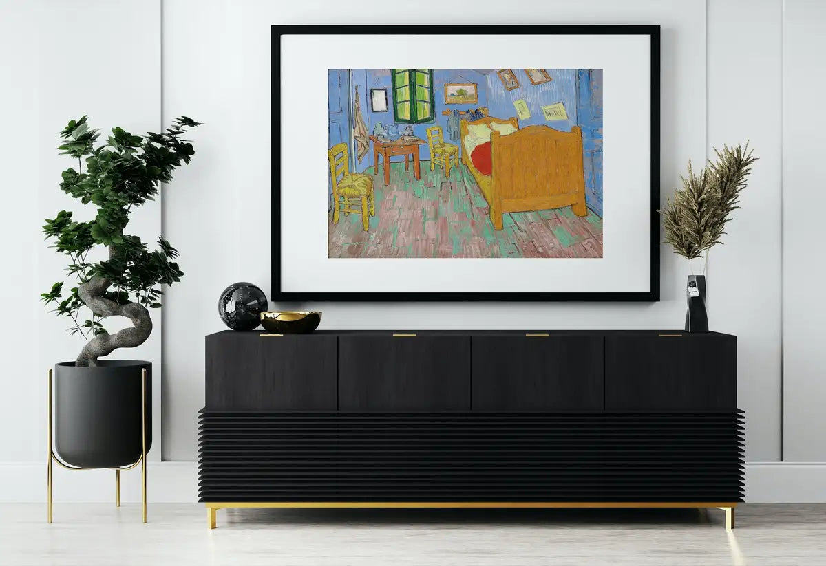 “La chambre” de Vincent van Gogh, tableau célèbre à télécharger. Tableau de Van Gogh à télécharger instantanément, décor mural vintage.