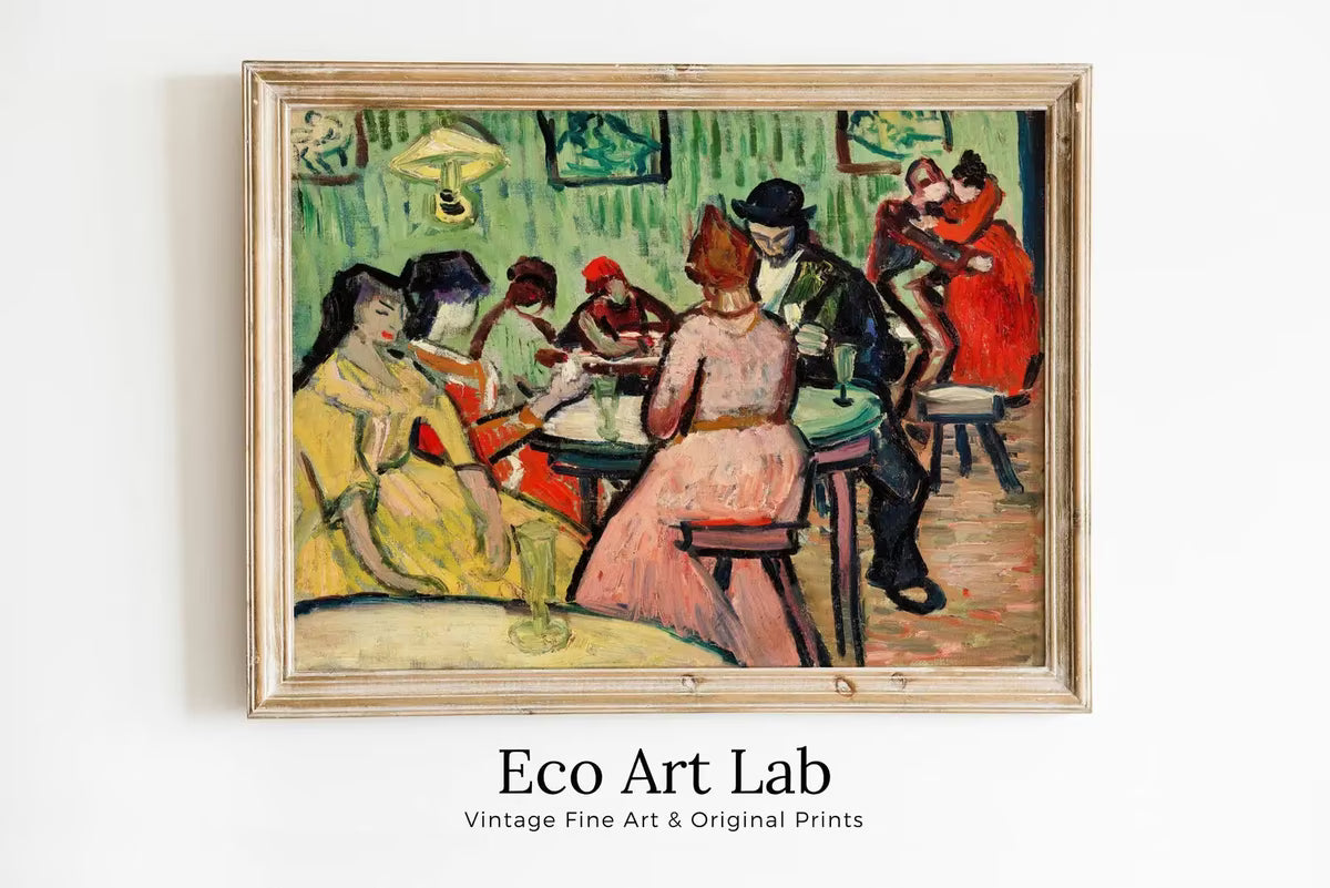 Vincent van Gogh "The Brothel" Printable Famous Art Prints. Instant Download van Gogh Print Vintage Wall Decor. Fine Art Digital Print – Printable Wall Art