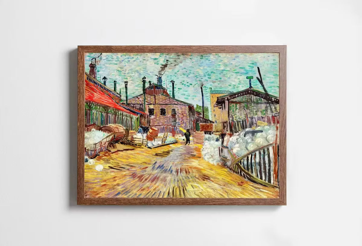 Vincent van Gogh "The Factory" Printable Famous Art Prints. Instant Download van Gogh Print Vintage Wall Decor. Fine Art Digital Print – Printable Wall Art