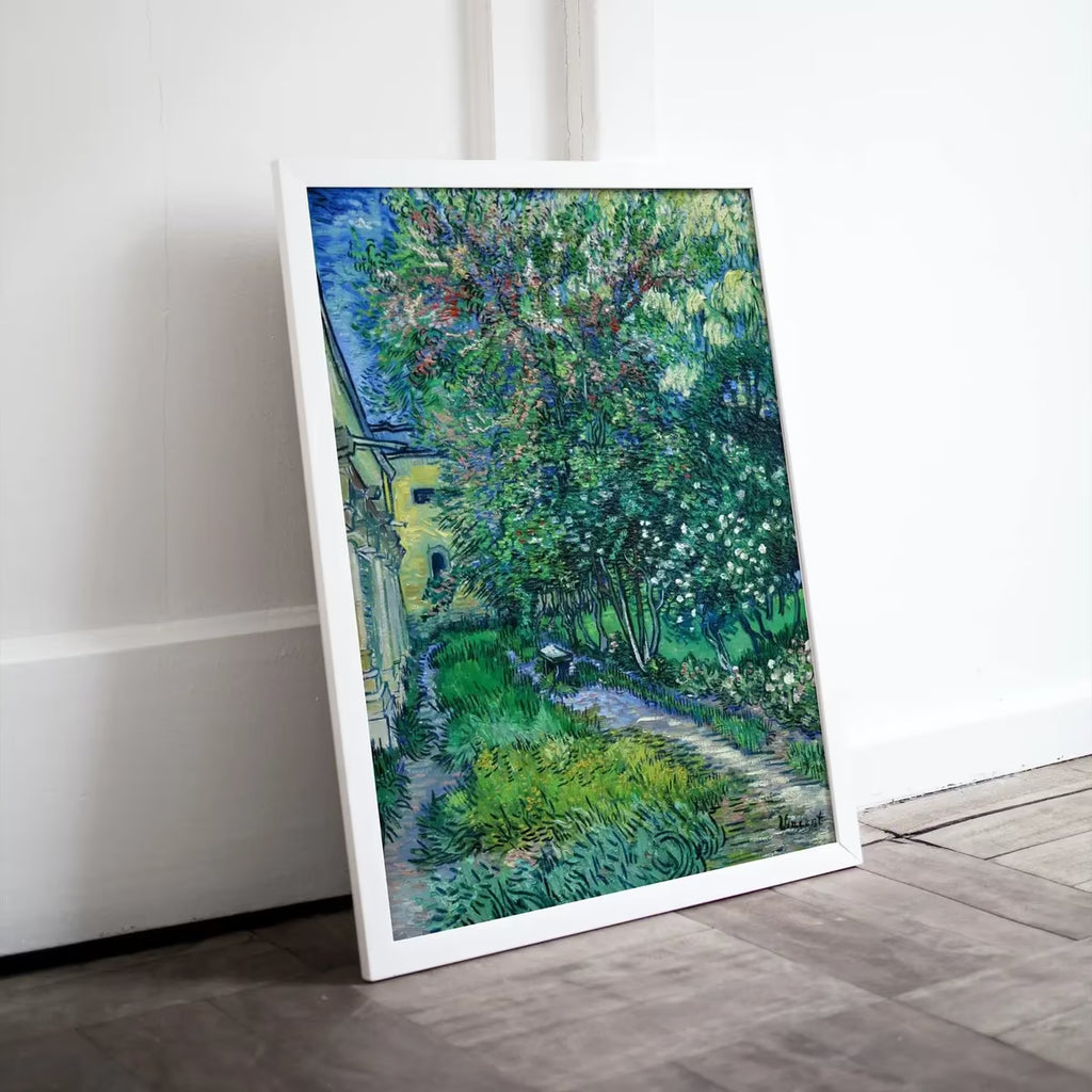 Vincent van Gogh The Garden at the Asylum at Saint-Rémy. Famous Vintage Painting. Instant Download Printable Wall Art. Vintage Floral Poster – Printable Wall Art