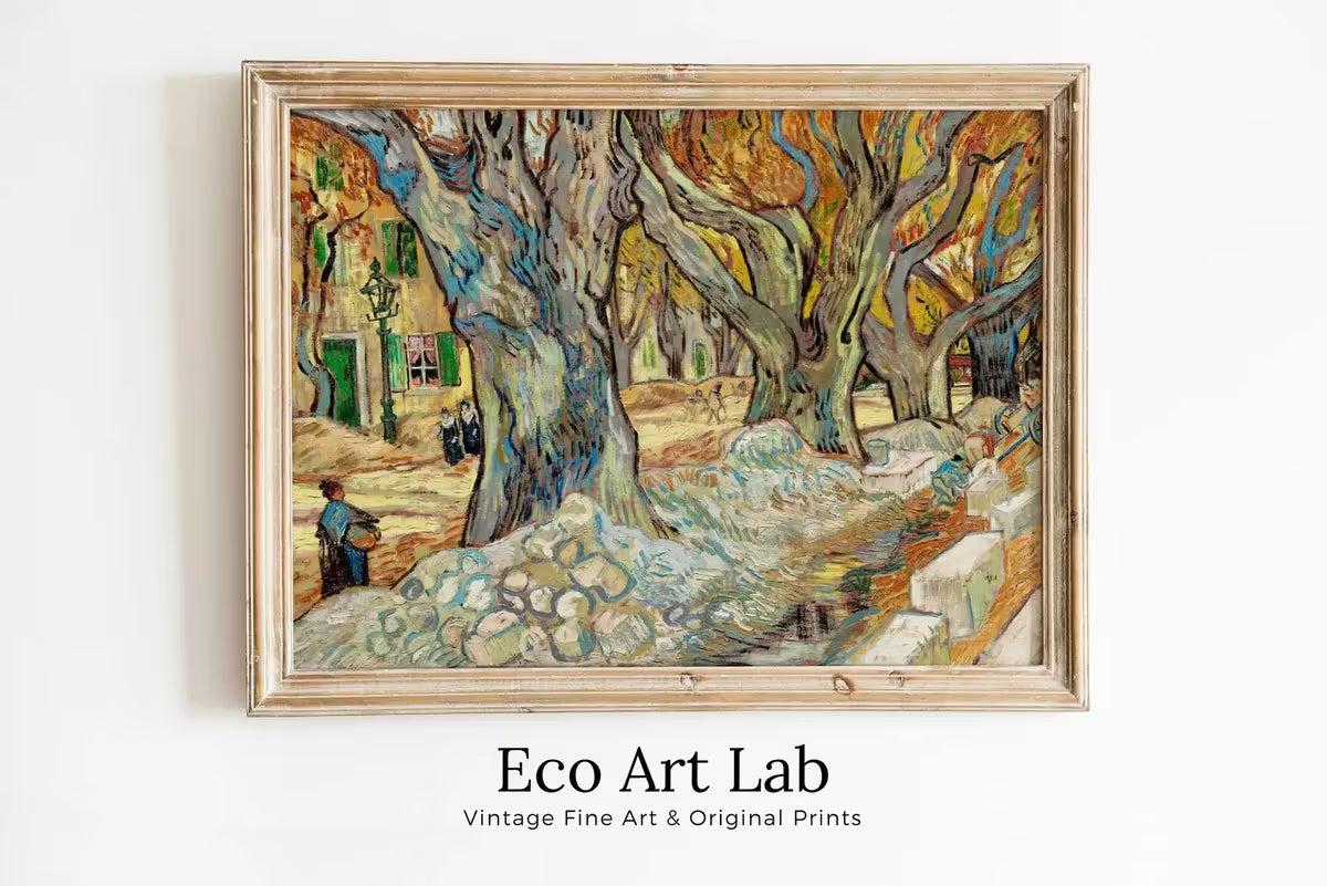 Vincent van Gogh The Large Plane Trees Printable Famous Art Print. Instant Download van Gogh Print Vintage Landscape Painting Fine Art Print – Printable Wall Art