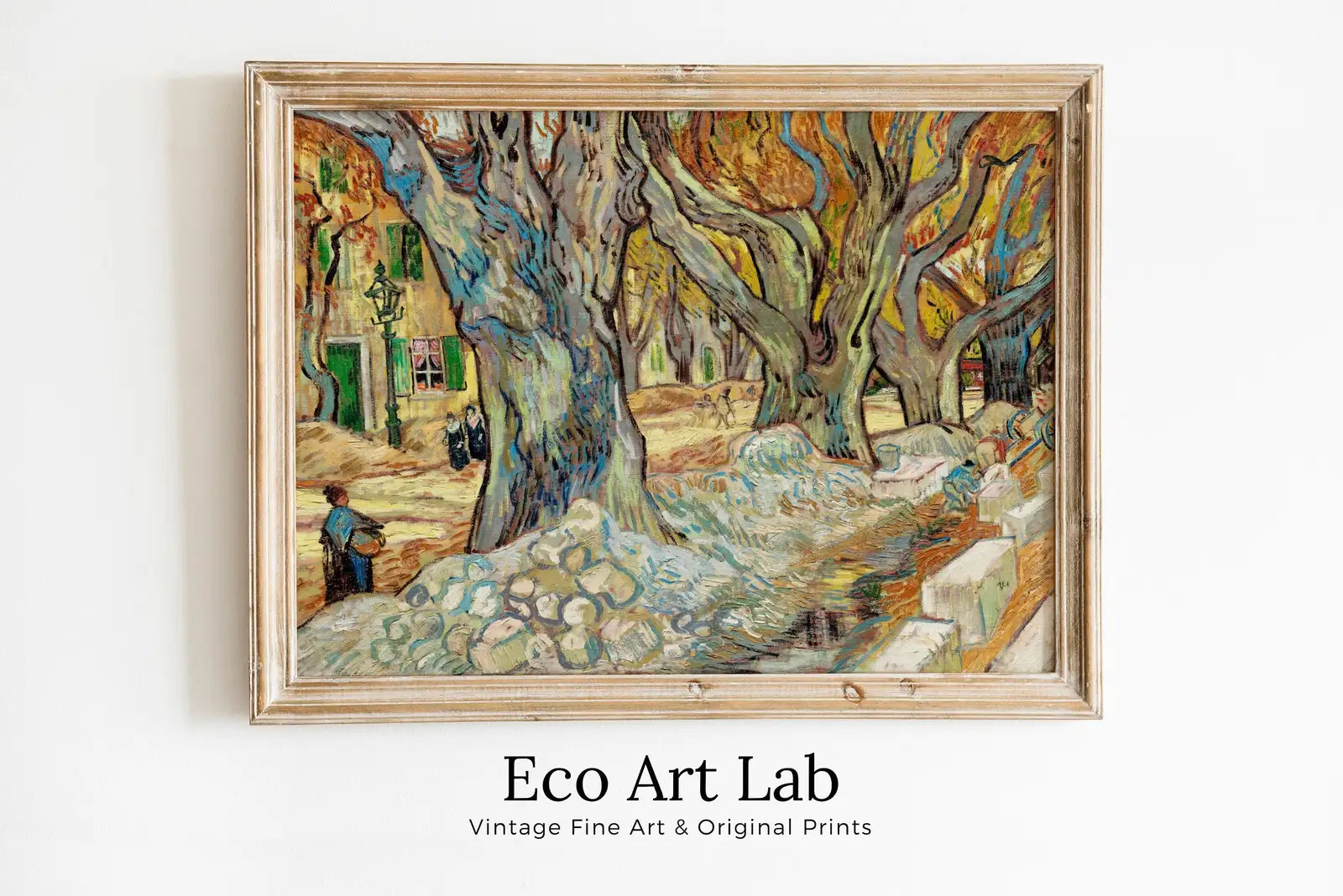 Les grands platanes de Vincent van Gogh, impression d’art célèbre à imprimer. Téléchargement instantané d’impression de Van Gogh, peinture de paysage vintage. Impression d’art fin