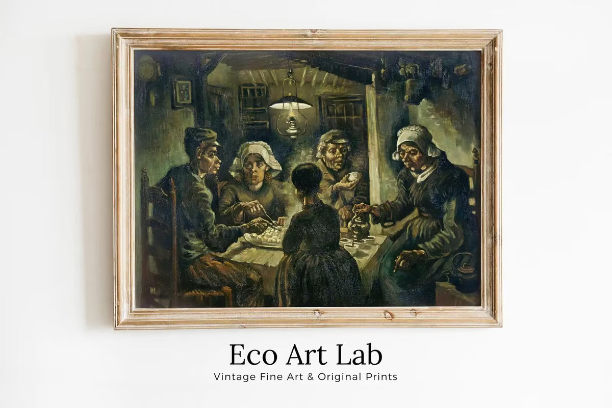 Vincent van Gogh The Potato Eaters Printable Famous Art Prints. Instant Download van Gogh Print Vintage Wall Decor. Fine Art Digital Print – Printable Wall Art