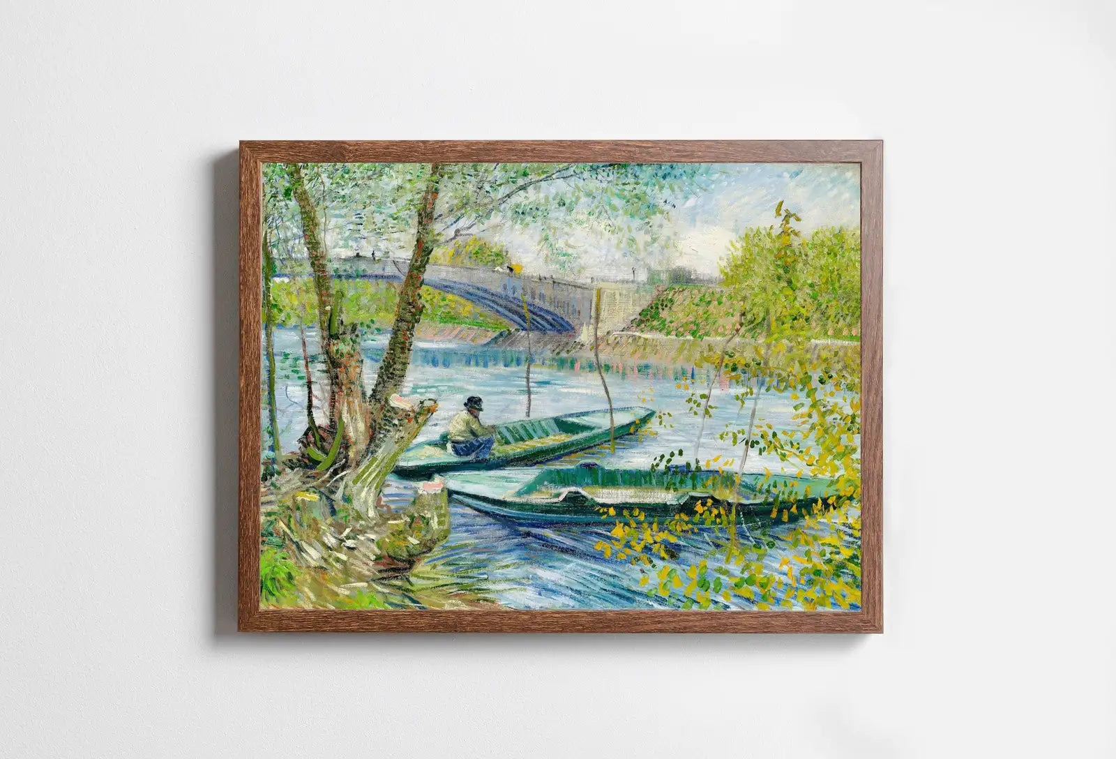 La Seine au printemps par Vincent van Gogh, impression d’art célèbre en téléchargement instantané. Impression de van Gogh. Peinture vintage. Impression d’art.