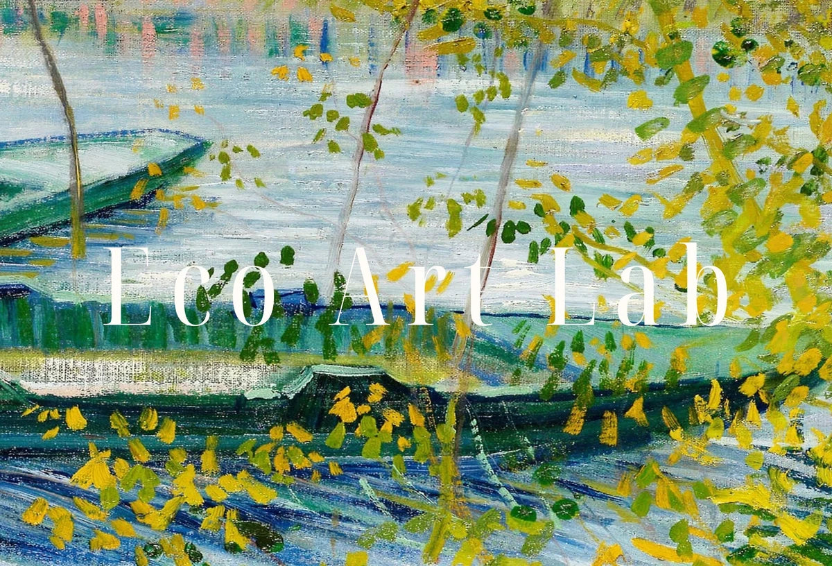 La Seine au printemps par Vincent van Gogh, impression d’art célèbre en téléchargement instantané. Impression de van Gogh. Peinture vintage. Impression d’art.