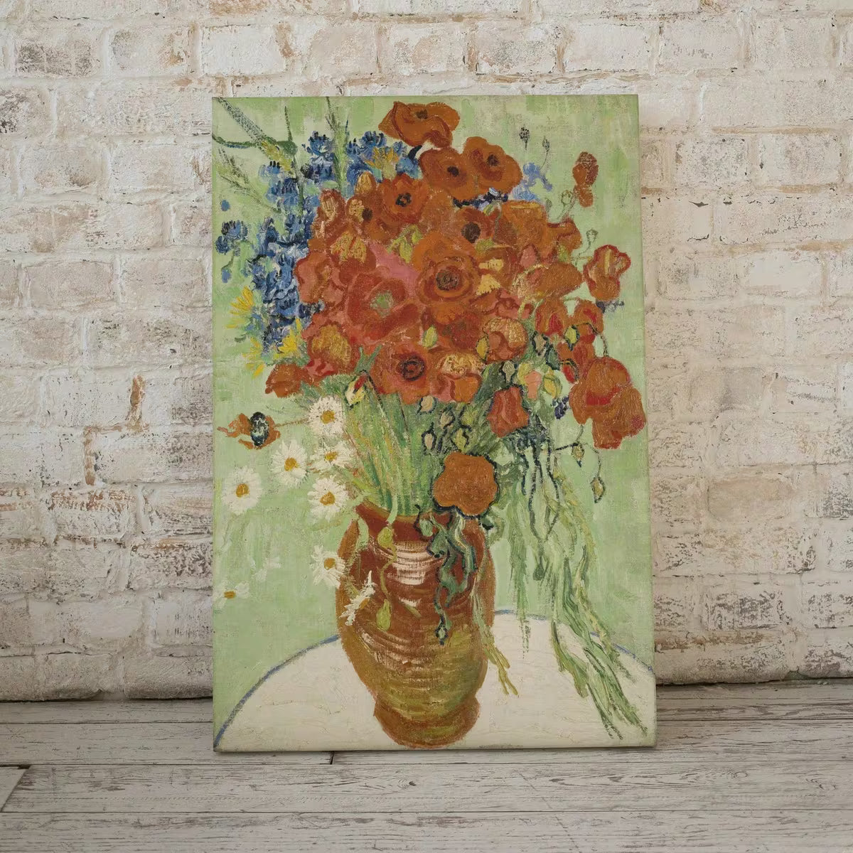 Vincent van Gogh Vase with Cornflowers & Poppies. Famous Printable Art. Instant Download van Gogh Still Life Print. Vintage Floral Fine Art – Printable Wall Art