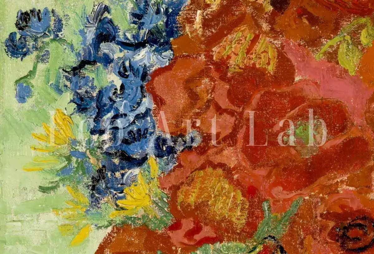 Vincent van Gogh Vase with Cornflowers & Poppies. Famous Printable Art. Instant Download van Gogh Still Life Print. Vintage Floral Fine Art – Printable Wall Art