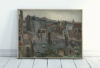 Vincent van Gogh View from Vincent's Studio. Famous Printable Oil Painting. Instant Download. van Gogh Paris Cityscape Vintage Fine Art – Printable Wall Art Digital Download – Digital Download
