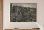 Vincent van Gogh View from Vincent's Studio. Famous Printable Oil Painting. Instant Download. van Gogh Paris Cityscape Vintage Fine Art – Printable Wall Art