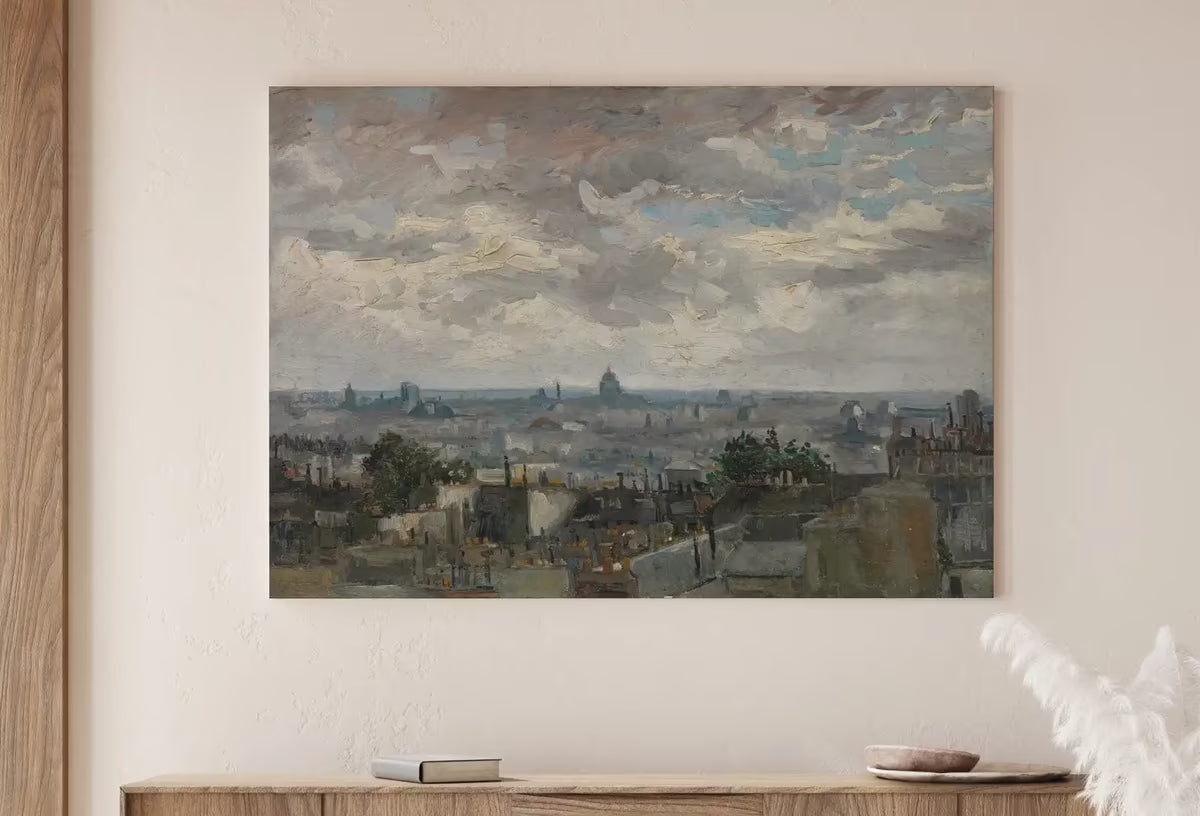 Vincent van Gogh View of Paris Printable Famous Oil Painting. Instant Download van Gogh Print European Landscape Vintage Wall Decor Fine Art – Printable Wall Art