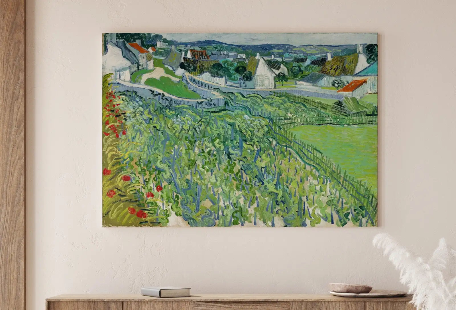 Vincent van Gogh Vineyards at Auvers Printable Famous Art Print. Instant Download van Gogh Print Vintage Painting Wall Decor. Fine Art Print – Printable Wall Art Digital Download