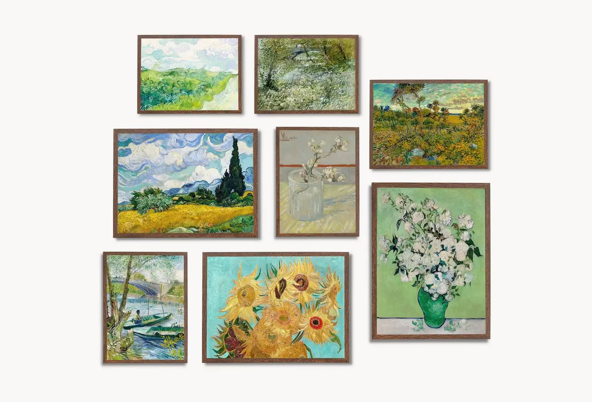 Vincent van Gogh Wall Print SET. Gallery Wall Set. Van Gogh Print Set of 8. Famous Paintings Collection Fine Art Prints. Van Gogh Art Set #2 – Printable Wall Art Set