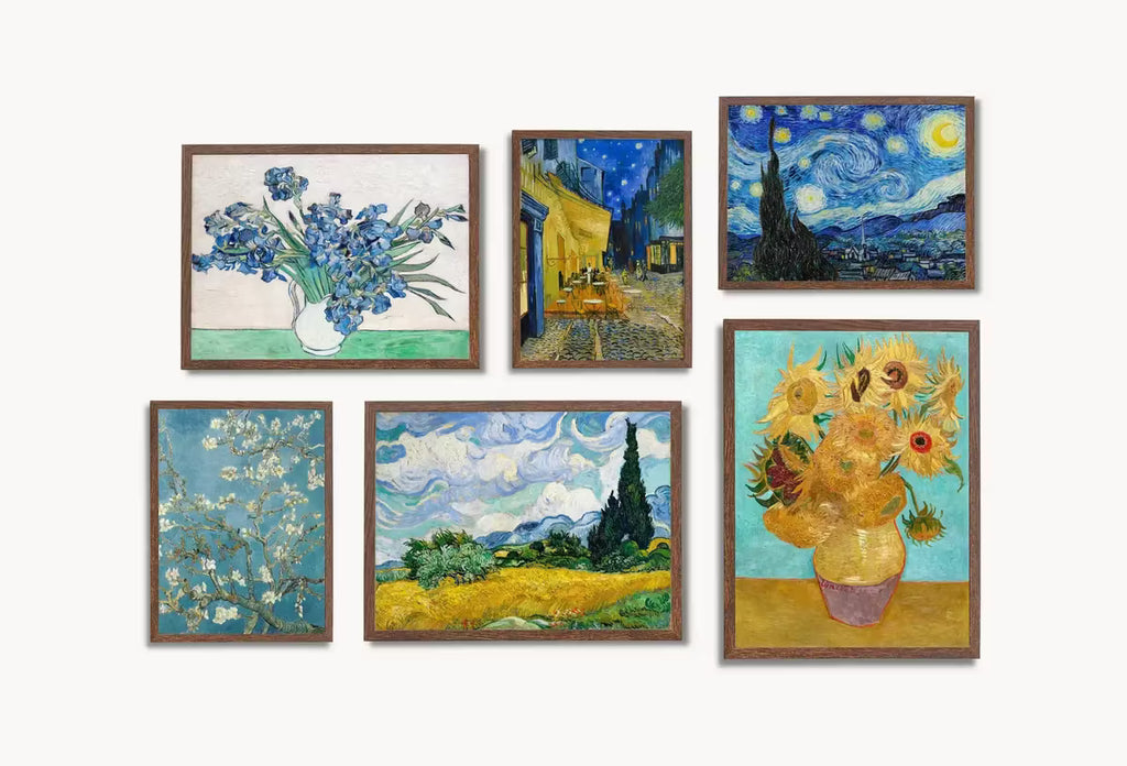 Vincent van Gogh Wall Print SET. Gallery Wall Set Van Gogh Prints Set of 6. Famous Paintings Collection Fine Art Prints. Van Gogh Art Set #3 – Printable Wall Art Set