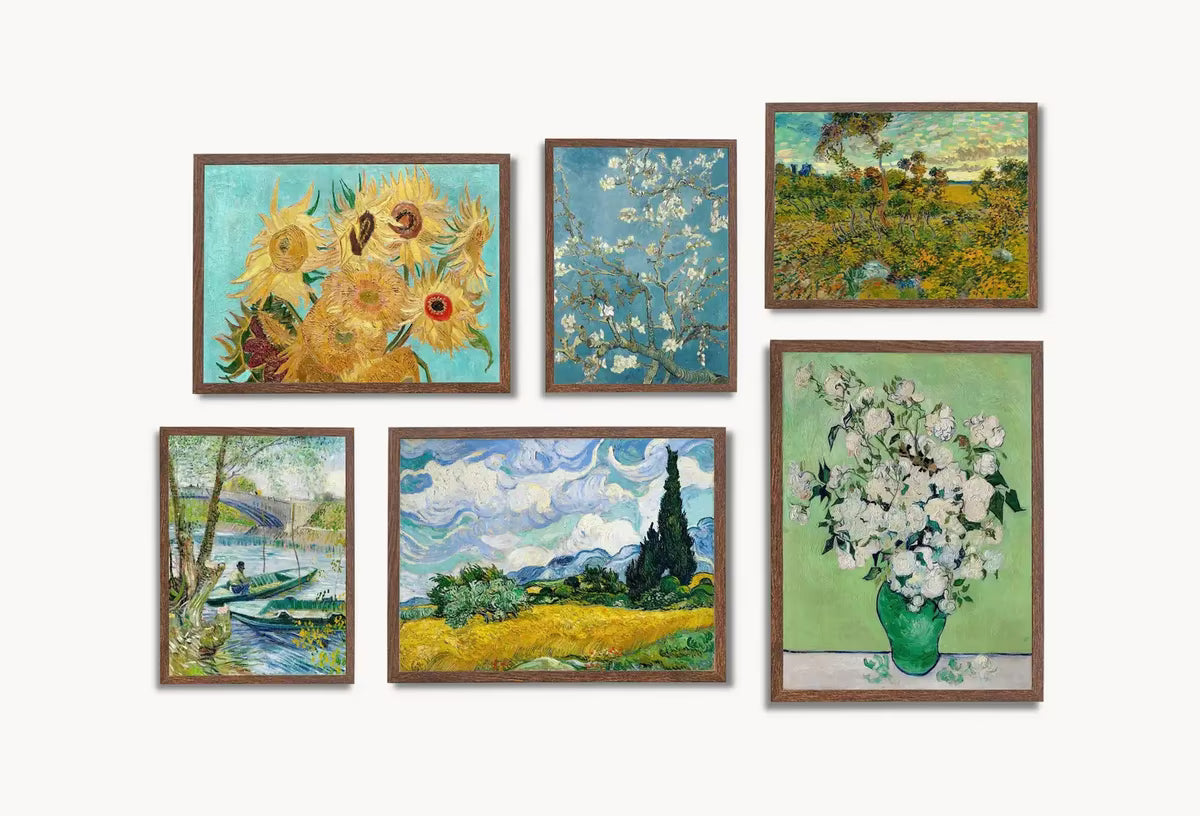 Vincent van Gogh Wall Print SET. Gallery Wall Set Van Gogh Prints Set of 6. Famous Paintings Collection Fine Art Prints. Van Gogh Art Set #4 – Printable Wall Art Set