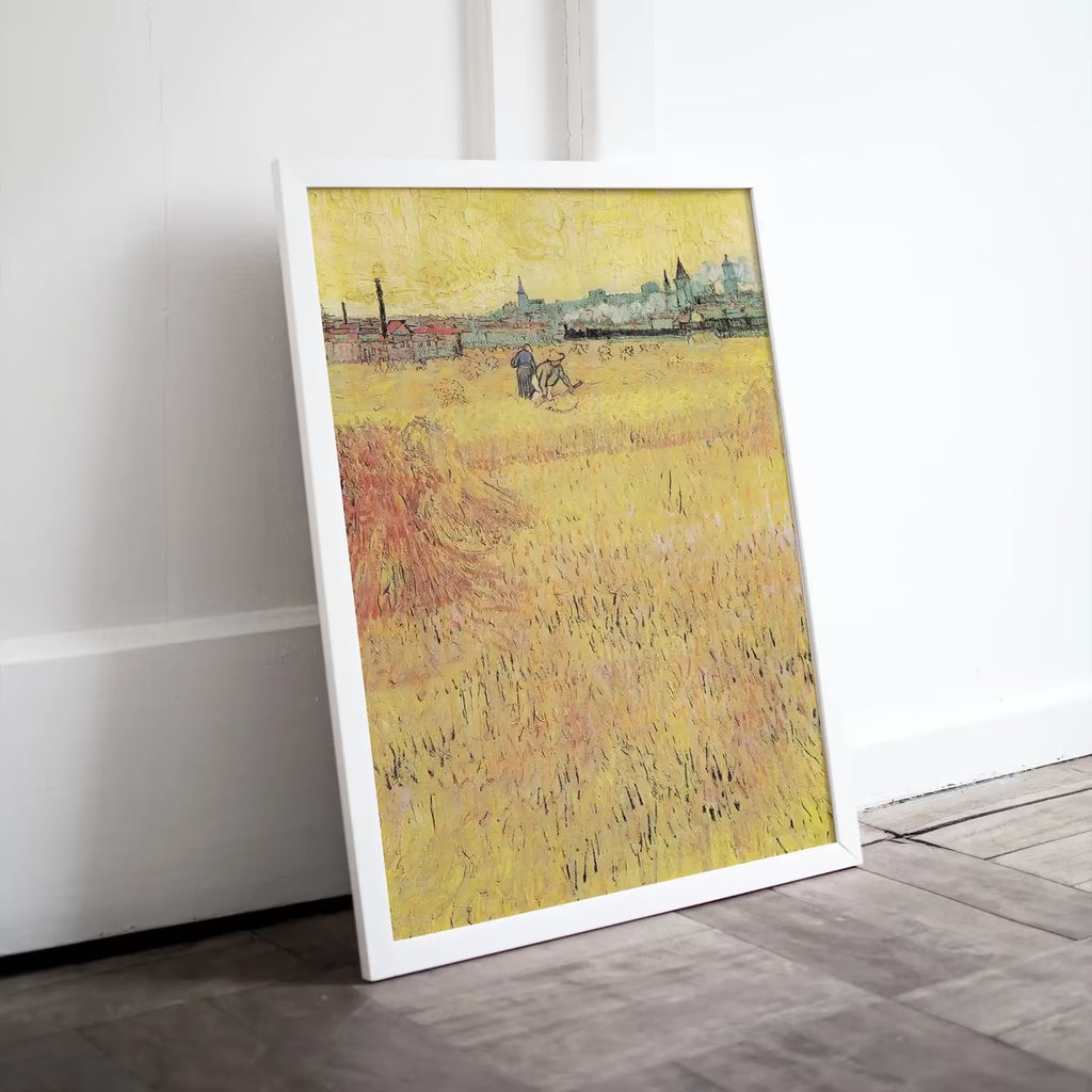 Vincent van Gogh Wheat field w/ View of Arles Printable Famous Art Print. Instant Download van Gogh Print Vintage Fine Art  – Printable Wall Art