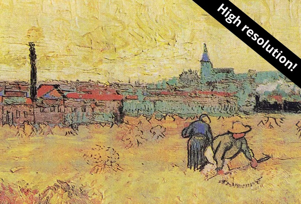 Vincent van Gogh Wheat field w/ View of Arles Printable Famous Art Print. Instant Download van Gogh Print Vintage Fine Art  – Printable Wall Art