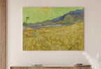 Vincent van Gogh Wheatfield With a Reaper. Printable Famous Art Print. Instant Download van Gogh Print. Vintage Art Landscape Painting. – Printable Wall Art