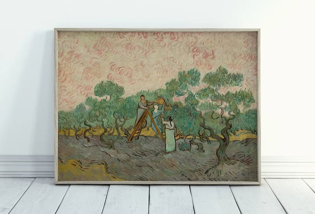 Vincent van Gogh Women Picking Olives Landscape. Famous Printable Art. Instant Download. van Gogh Print Vintage Painting. Fine Art Print – Printable Wall Art